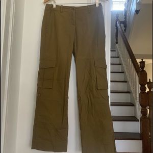 Theory Olive Cargo Pants